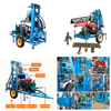 Portable Wheeled Diesel Water Well Drilling Rig